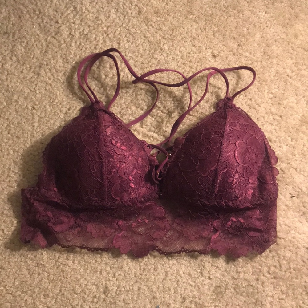 Cute Burgundy Bralette